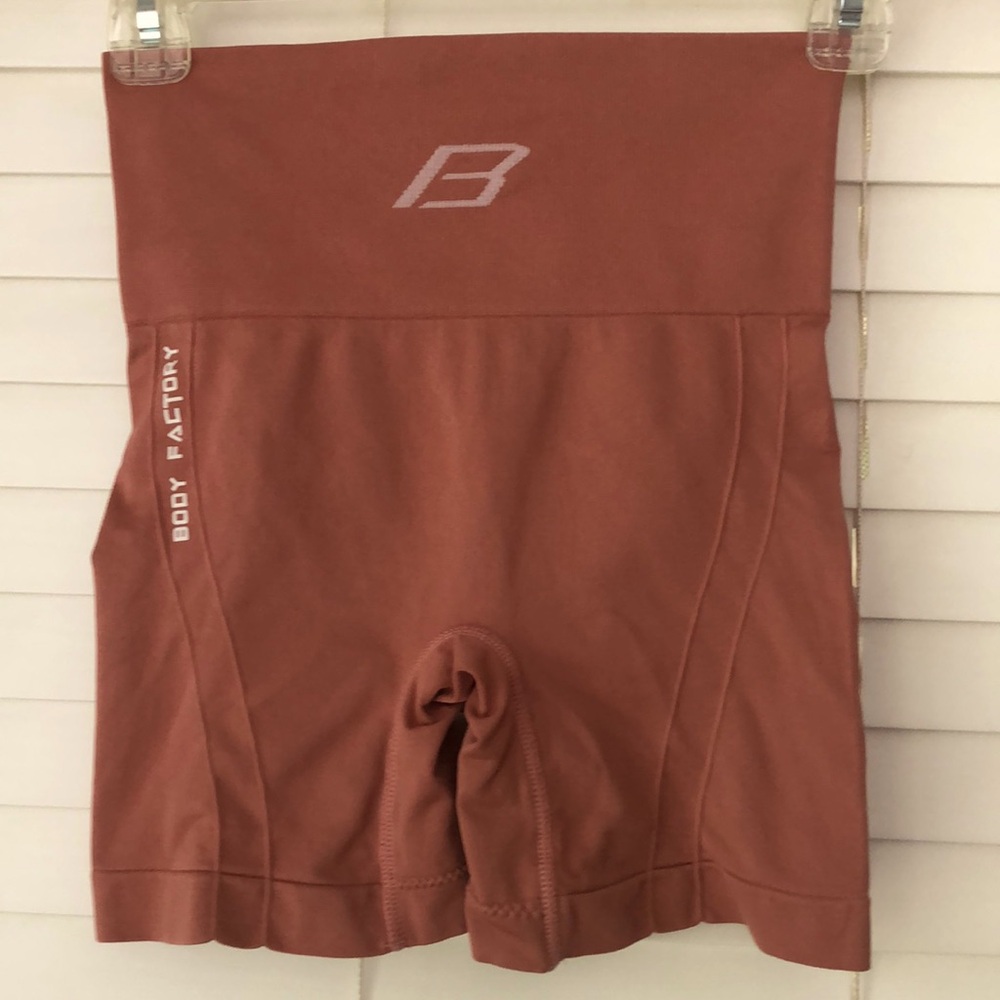 Body Factory Shorts High Waist Athletic Yoga SZ S/M